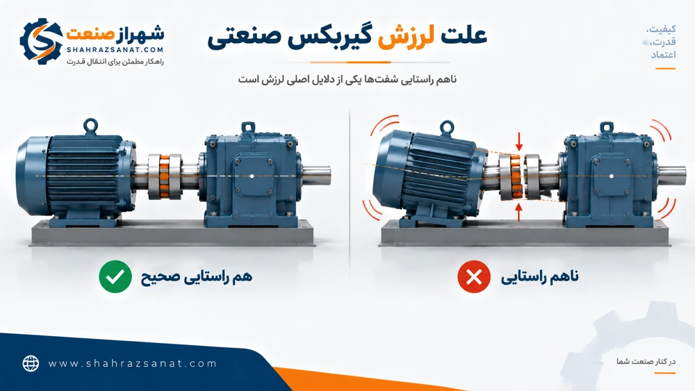 علت لرزش گیربکس صنعتی چیست؟